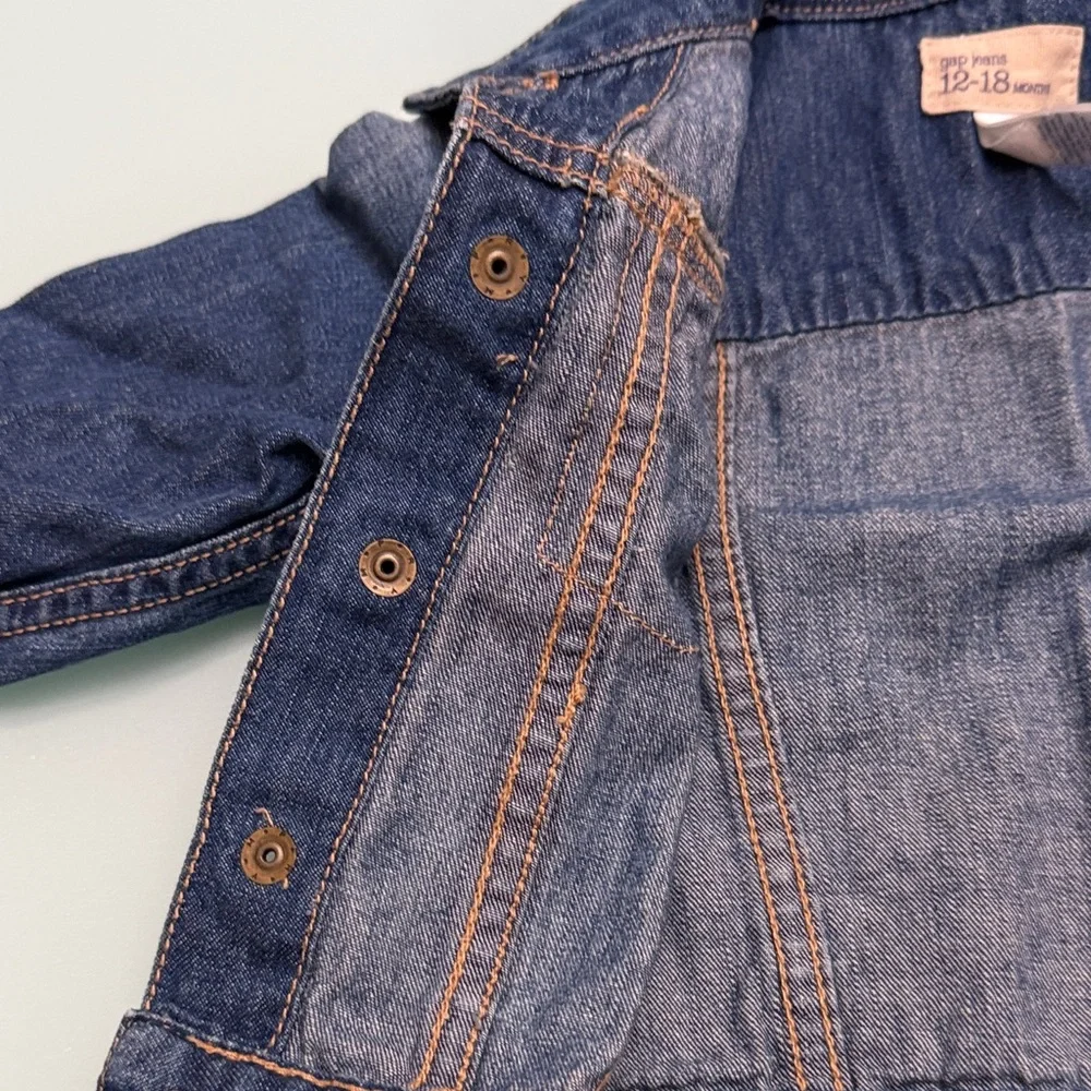 GAP Kids Blue Denim Jacket with Button Front
